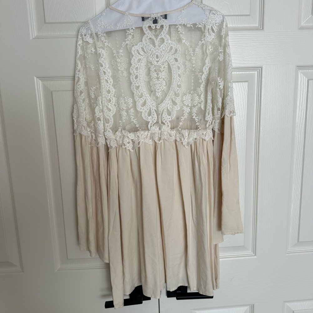 For Love and Lemons cream lace babydoll dress - Picture 2 of 7